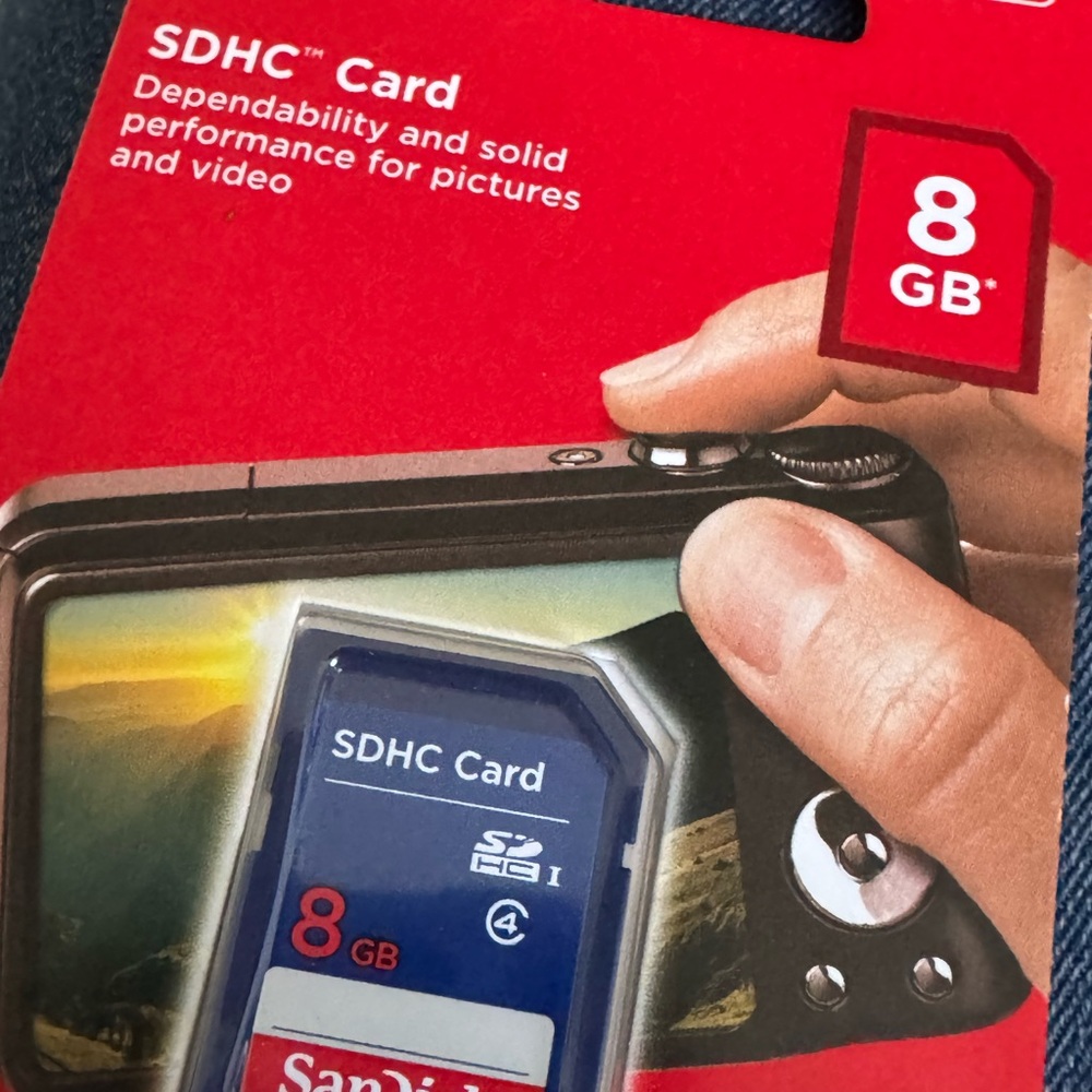 Sandisk 8gb memory Card